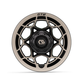 12″ GTW® Nexus Gloss Black with Satin Bronze Face Wheel