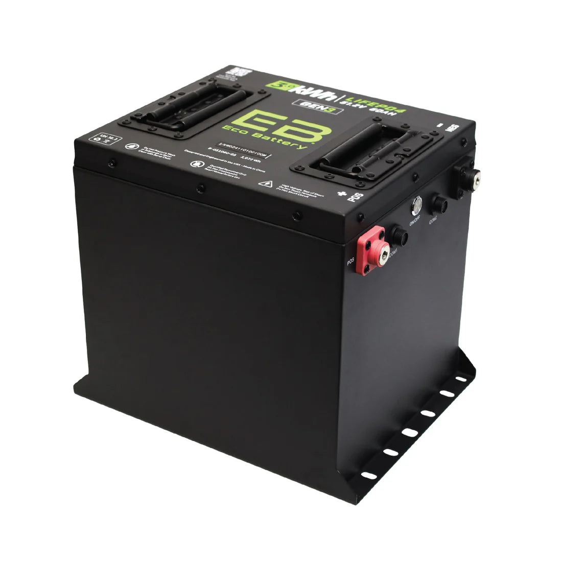 Eco 51V 60Ah Cube LiFePO4 Gen3 Individual Battery Heated