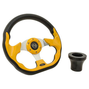 Steering Wheel Kit, Yellow/Race 12.5 w/Black Adapter, Club C – additional product view