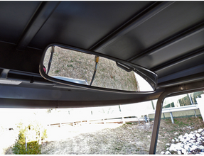 180 degree Convex Universal Golf Cart Roof Mirror – mirror installed under golf cart roof