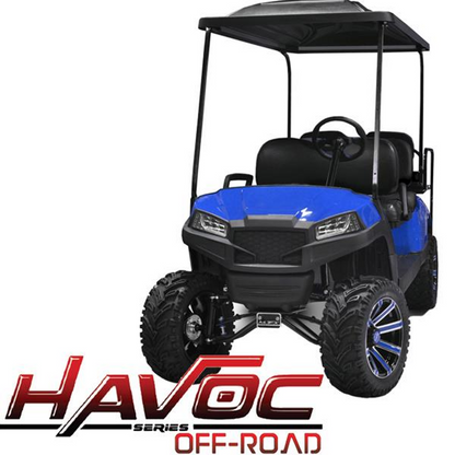 Yamaha Drive Madjax Havoc (DR) Front Cowl w/ Off-Road Fascia & Headlights - Blue – product view