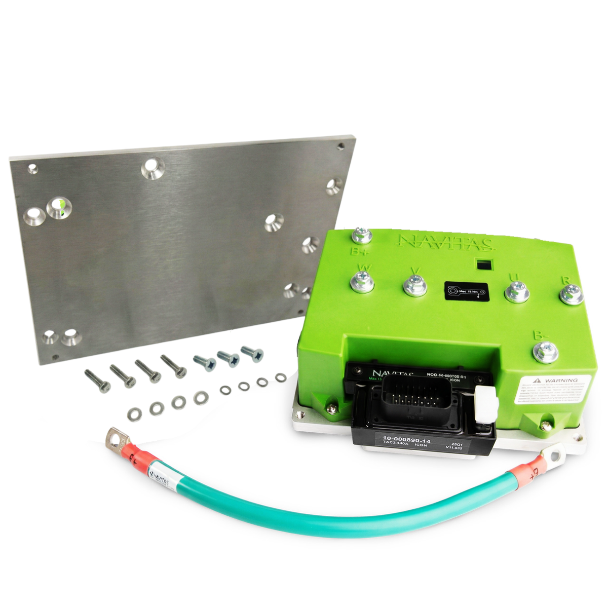 Icon/Advanced EV Navitas TAC2 Controller Kit 600A/440A for NEOS Replacement – controller with mounting plate and cables