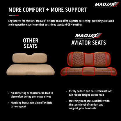 MadJax Aviator Graphite Seat Cushions
