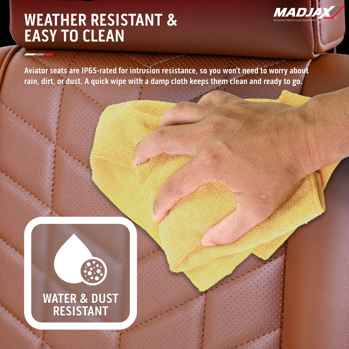 MadJax Aviator Graphite Seat Cushions