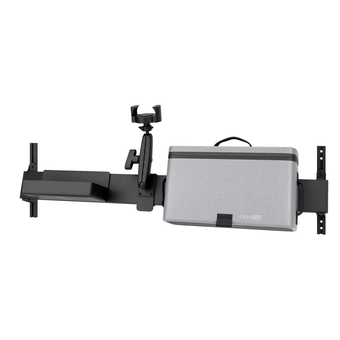 Organizer Bar Storage System Bundles by CADDYBAR - Tray + Mobile Device Holder + Cooler – product view