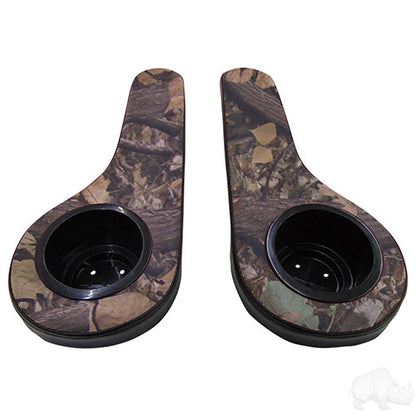 RHOX Arm Rest with Cup Holder Set - Black and Camo – product view