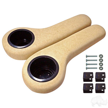 RHOX Arm Rest with Cup Holder Set - Beige – product view