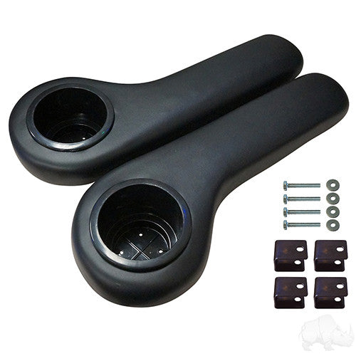 RHOX Arm Rest with Cup Holder Set - Black – product view