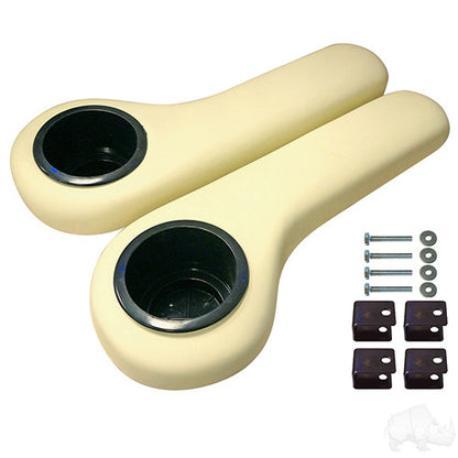 RHOX Arm Rest with Cup Holder Set - Ivory – product view