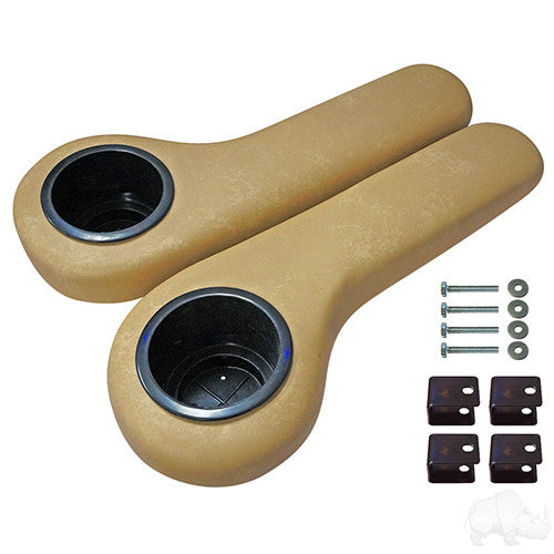 RHOX Arm Rest with Cup Holder Set - Tan – product view