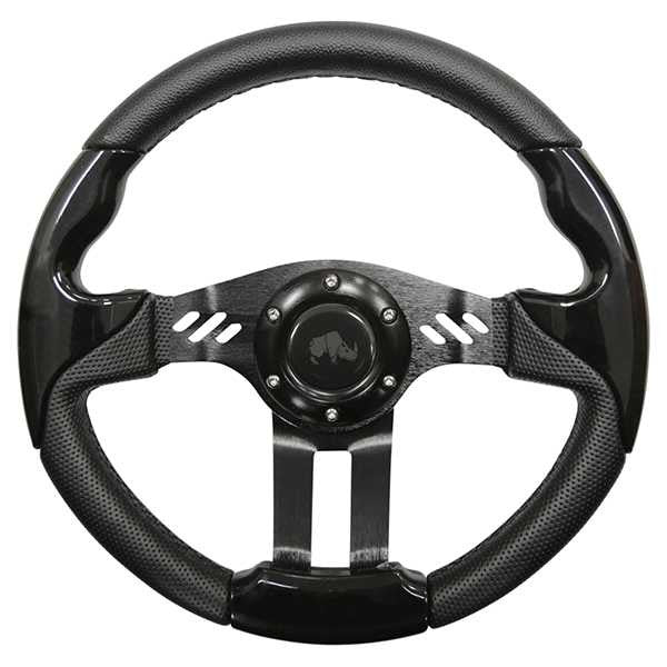 Rhox Aviator 5 Steering Wheel with Black Spokes - None (I already have one) / Black Grip – product view