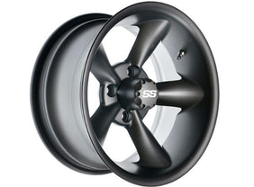 GTW® Godfather 12” Matte Gray Golf Cart Wheel – wheel, angled view