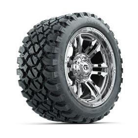 GTW Shogun Chrome 14" Wheels with 23x10-R14 Nomad All-Terrain Tires (Set of 4)