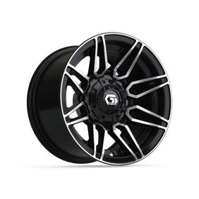 12” GTW Stealth Gloss Black with Machined Accents Wheel