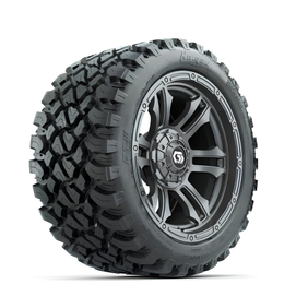GTW Shogun Gunmetal 14" Wheels with 23x10-R14 Nomad All-Terrain Tires (Set of 4)
