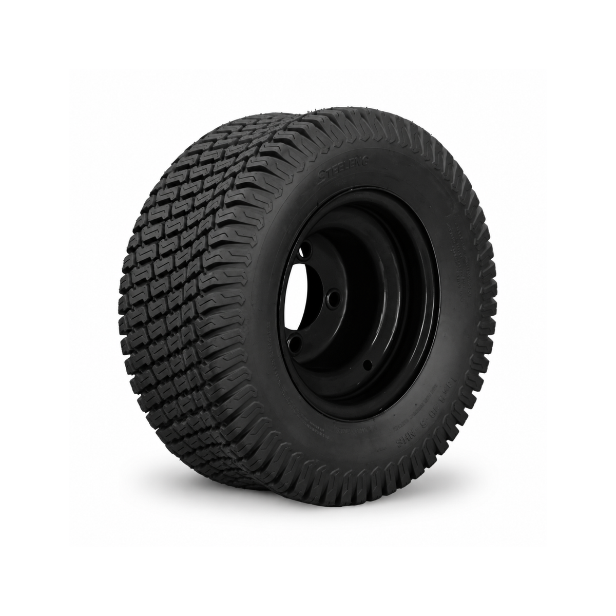 SGC 8” Steel Wheel – Black / STEELENG 18”x8.5”-8” Turf Tire