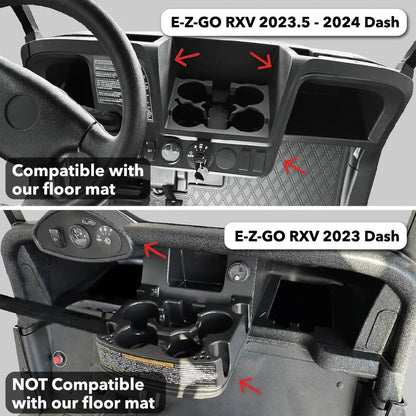 EZGO RXV Xtreme Floor Mats - Black/Green