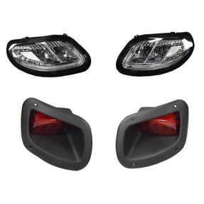 GTW Led Light Kit, Premium Harness, EZGO T48 – LED headlights and taillights