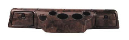 Club Car DS Red Hawk Custom Dash – Woodgrain – wood grain dash, front view