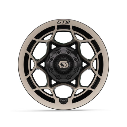 12″ GTW® Nexus Gloss Black with Satin Bronze Face Wheel