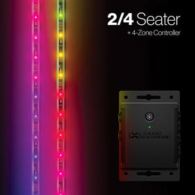 Extreme Strips 2/4 Seater LED + Controller - 8 LED Strips By EcoXGear