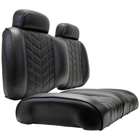 EZGO TXT/RXV & MadJax XSeries MadJax Aviator Front Seat Cushions - Black