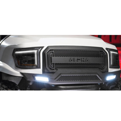 MadJax Club Car Precedent/Tempo (2004+) Ultimate Plus Light Kit for Alpha Body – installed on white golf cart