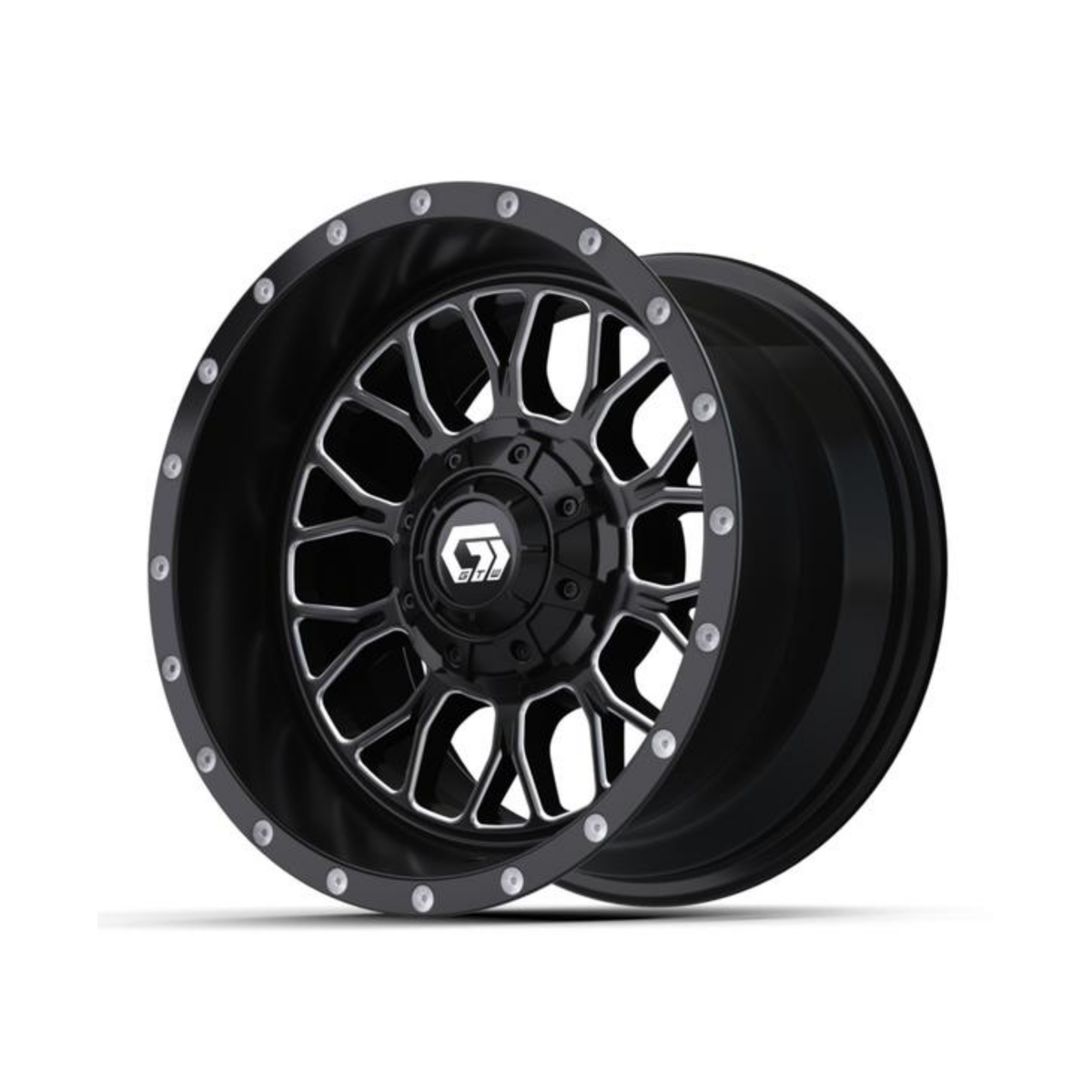 12" GTW Helix Black & Machined Wheel