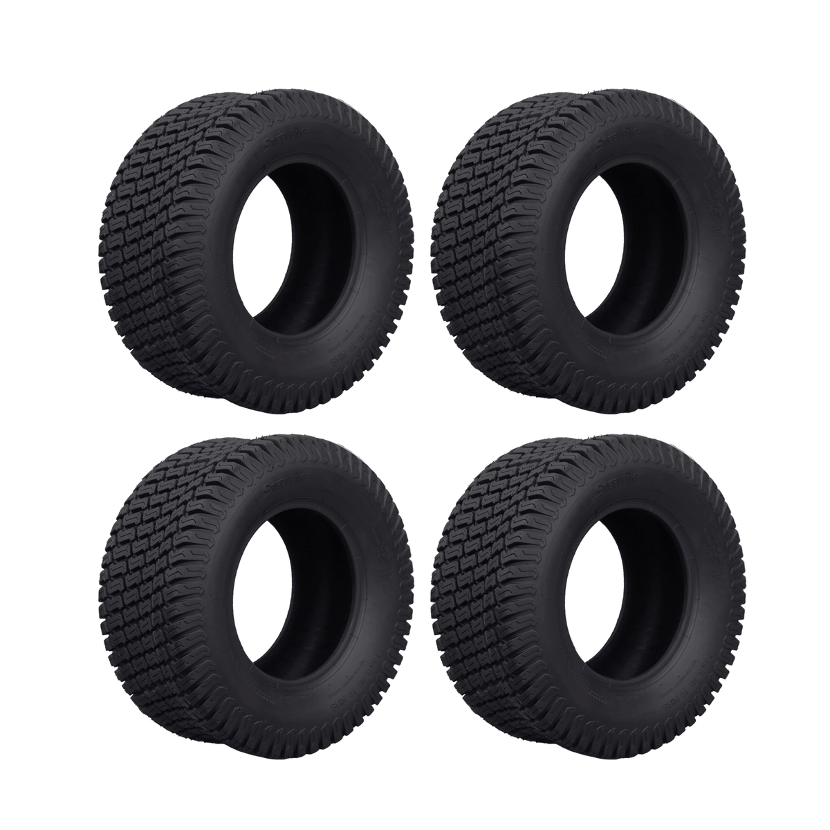 SGC 8” Steel Wheel – Black / STEELENG 18”x8.5”-8” Turf Tire