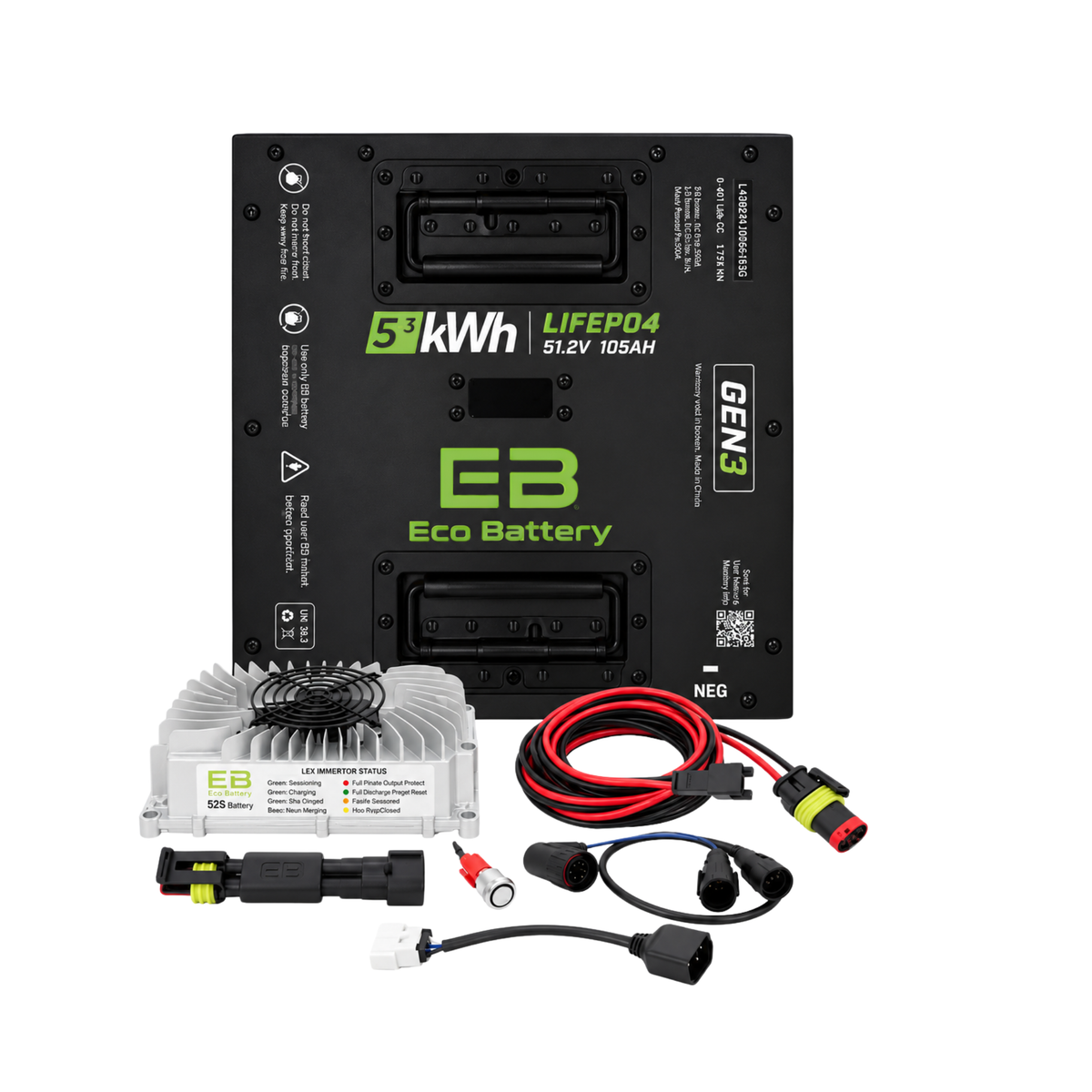 Eco Battery 48V 105Ah Thru-Hole Bundle