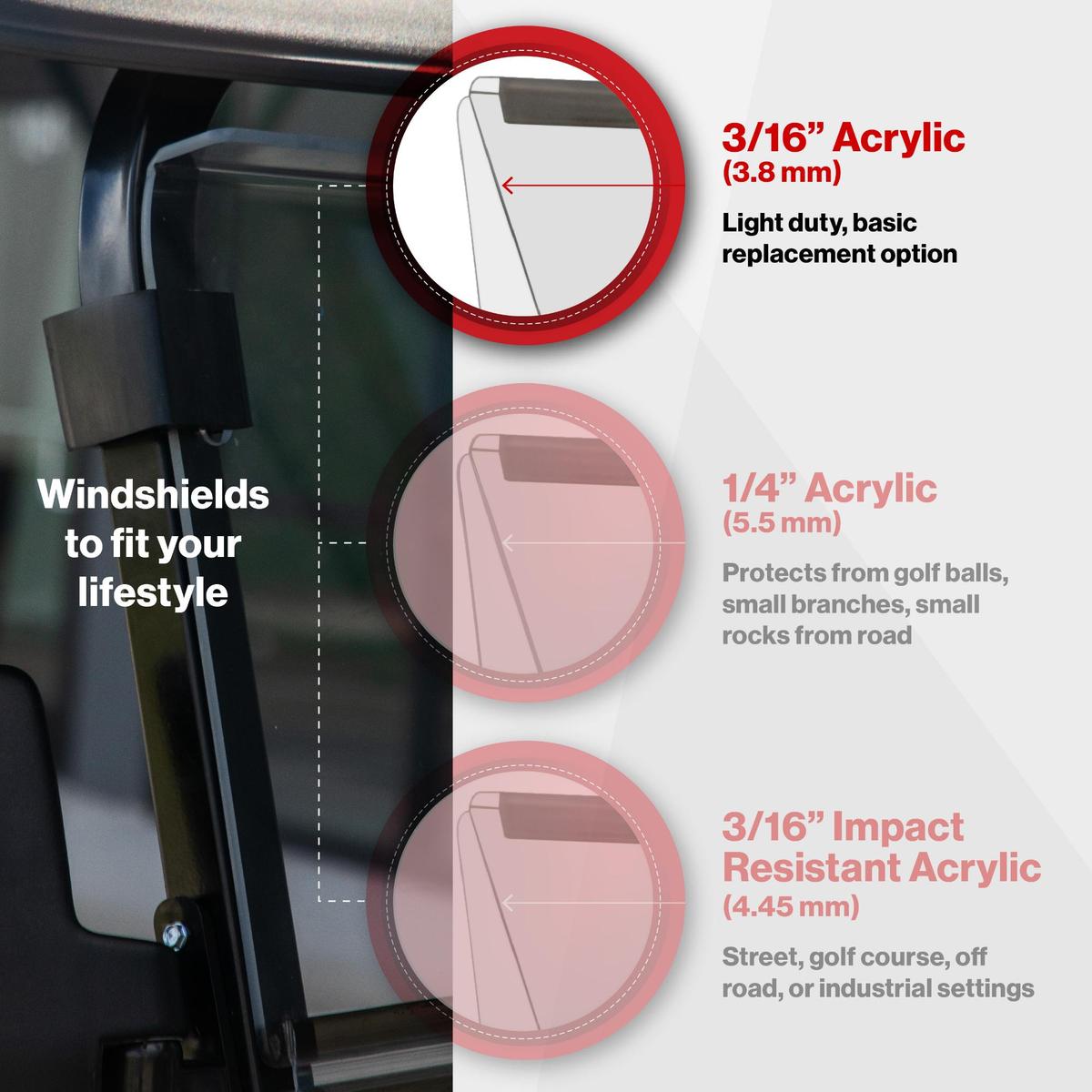 RedDot Evolution Classic & Forester Clear Folding Windshield