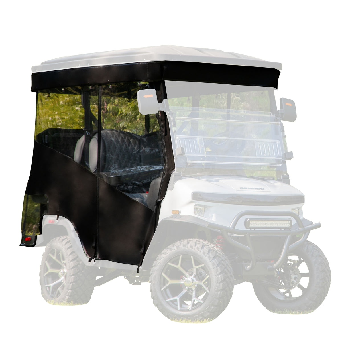RedDot Denago Nomad XL 2+2 3-Sided Track Style Enclosure & Valance - Black