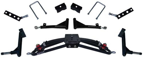 Jake's Double A-arm lift kit (6" lift). Accepts up to 25x10.5-12 tire. Club Car G&E Precedent