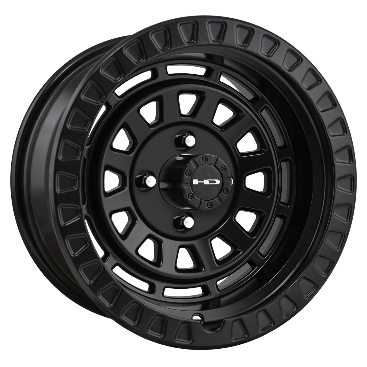 HPD 14" VENTURE All Satin Golf Cart Wheel - Black – product view