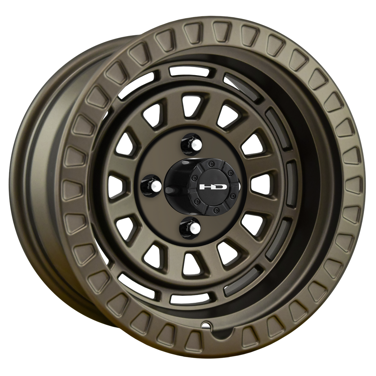 HPD 14" VENTURE All Satin Golf Cart Wheel - Bronze – product view