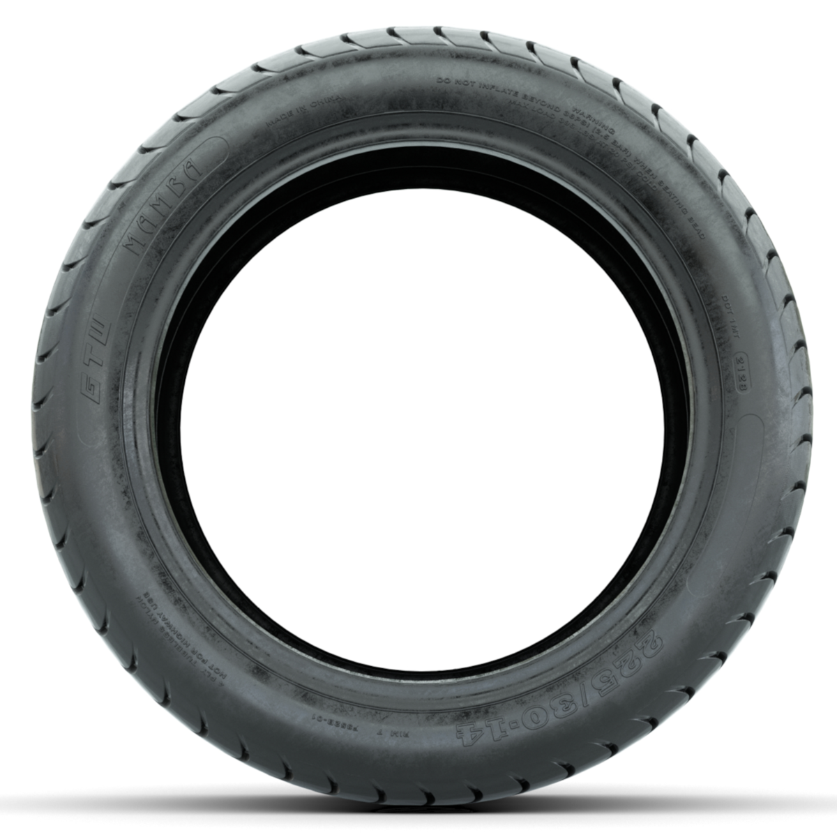 Tire, 225/30-14 4PR, GTW Mamba Street – tire, sidewall view