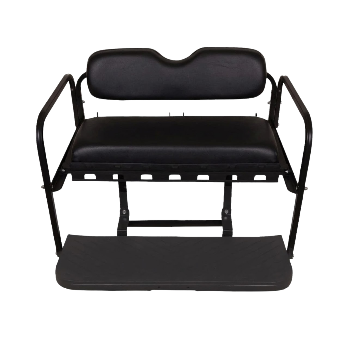 GTW Mach3 Rear Flip Seat for Club Car Precedent, Tempo & Onward - Black – product view
