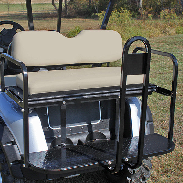 RHOX Super Saver Rear Flip Seat for EZGO RXV - Stone Beige – product view