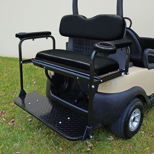 RHOX Super Saver Steel Rear Flip Seat Precedent - Black – product view