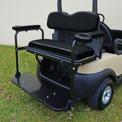 RHOX Super Saver Steel Rear Flip Seat Precedent - Black – product view