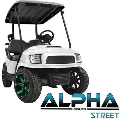Madjax Alpha (PREC) Front Cowl w/ Street Grill & Headlights - White – product view