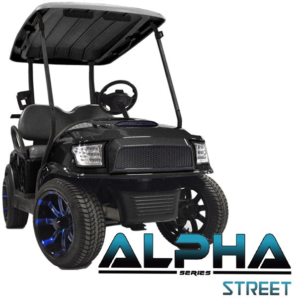 Madjax Alpha (PREC) Front Cowl w/ Street Grill & Headlights - Black – product view