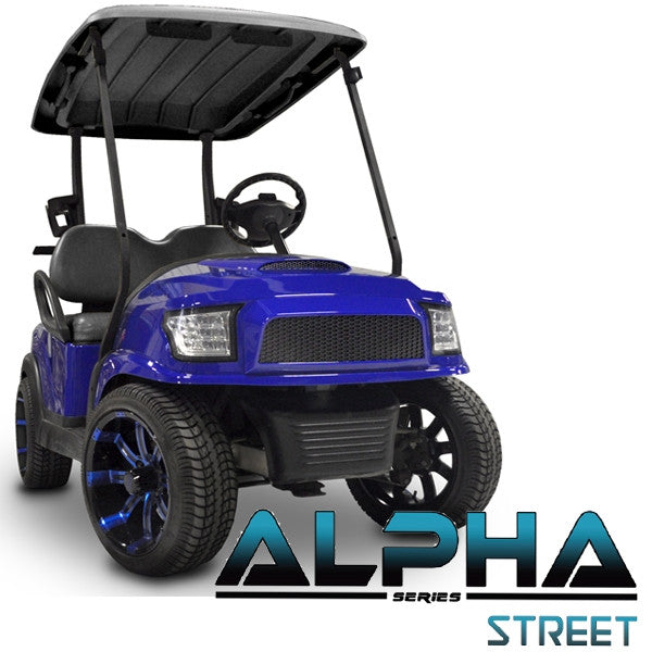 Madjax Alpha (PREC) Front Cowl w/ Street Grill & Headlights - Blue – product view