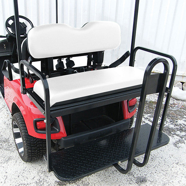 RHOX Super Saver Rear Flip Seat for EZGO TXT 96+ - White – product view