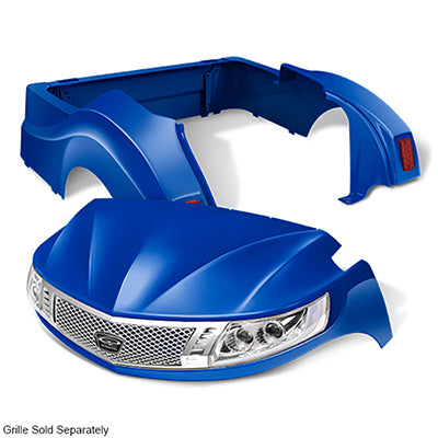 Yamaha Drive2 DoubleTake Phoenix Body Kit with Street Legal Light Kit - Blue – product view