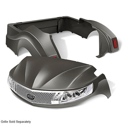 Yamaha Drive2 DoubleTake Phoenix Body Kit with Street Legal Light Kit - Graphite – product view