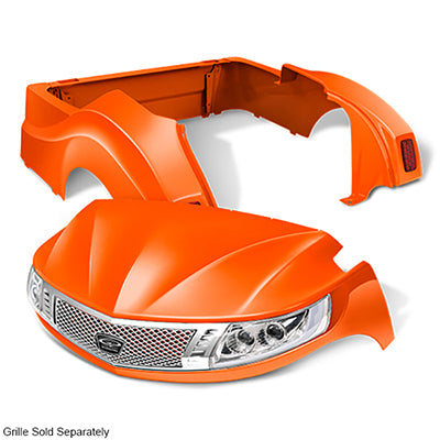 Yamaha Drive2 DoubleTake Phoenix Body Kit with Street Legal Light Kit - Orange – product view