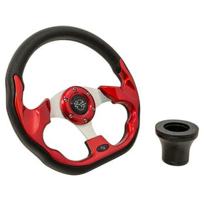 Steering Wheel Kit, Red/Race 12.5 w/Black Adapter, Yamaha – additional product view