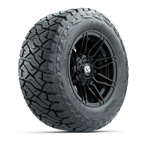 12" GTW Stealth Wheels Gloss Black and Maverick Low Profile & All - 23x10.00-R12 Maverick All-Terrain Tires – product view