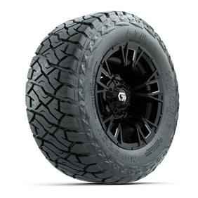 12" GTW Vandal Wheels Satin Machined Black and Maverick Low Profile - 23x10.00-R12 Maverick All-Terrain Tires – product view